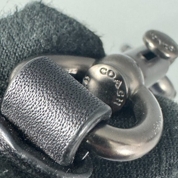 NWOT Coach Black Leather Adjustable Strap - Picture 11 of 13